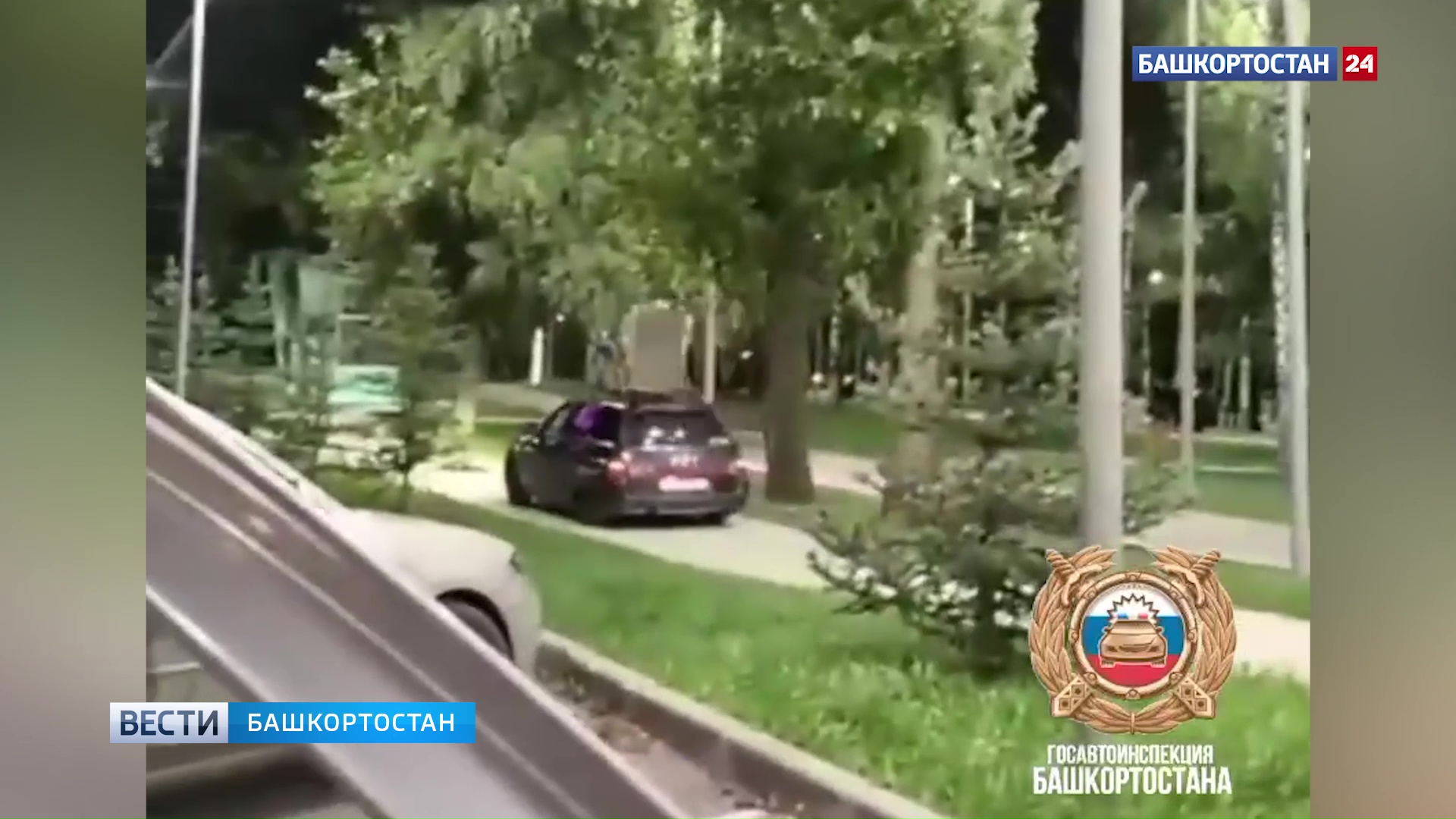 В Башкирии водителя ВАЗа привлекли к ответственности за перевозку пассажира на крыше автомобиля