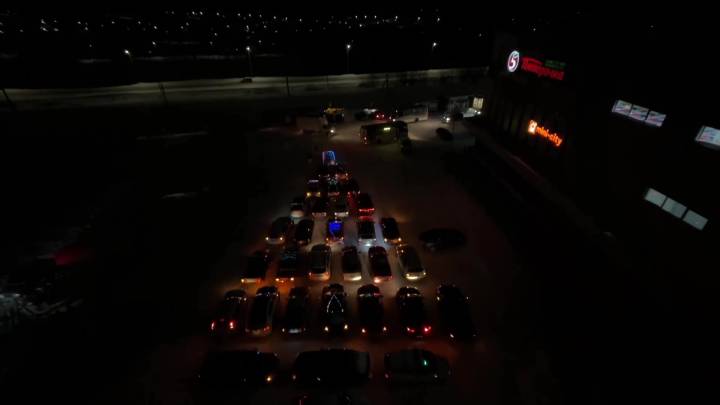 Елку из автомобилей сняли на видео в башкирском Благовещенске | ГТРК «Башкортостан»